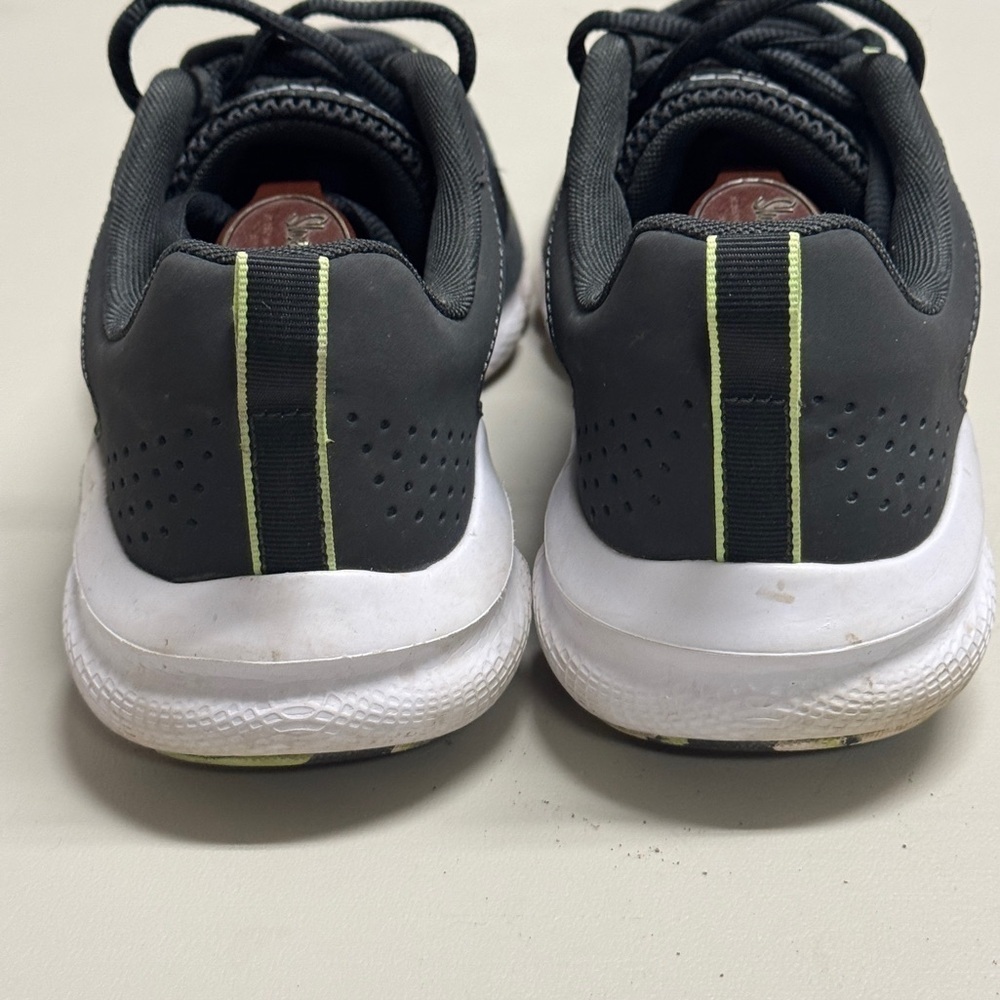 Under Armour Black and Neon Green Athletic Shoes - Picture 11 of 14